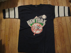 New York Yankees Vintage 1988 Jersey Style T Shirt Medium Trench