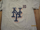 New York Mets #10 Rey Ordonez Grey T Shirt Large