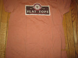 Flat Tops Burgers Logo Ringer T Shirt Medium