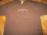 Wag More Bark Less Logo Brown Vintage Fit T Shirt Large By Cloud Star