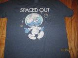 Smurfs Spaced Out Blur T Shirt Large