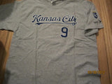 Kansas City Royals #9 David DeJesus Grey T Shirt XL SGA