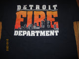 Detroit Fire Department Logo Navy T Shirt Large
