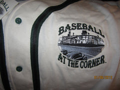 Detroit Tigers Tiger Stadium Embroidered Logo Baseball Jersey Large New W/Tag