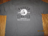 Nevada Lunatics Grey T Shirt Large Ebbets Field
