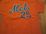 New York Mets #25 Kaz Matsui Orange T Shirt Large 1998