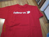 Boston Red Sox Twitter@ Follow Us T Shirt XL NWOT