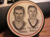 Detroit Red Wings Steve Yzerman V Kozlov Puck Burger King