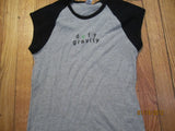 Wicked Defy Gravity Womens Raglan T Shirt Medium