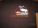 Rocky Mountain National Park Logo Vintage 1983 Brown T Shirt XL