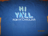 North Carolina Hi Y'All Vintage 1990 T Shirt XL