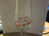 Detroit Vintage Stolen From Chuck Muer's The Top Of The Pontch Tall Souvenir Drink Glass