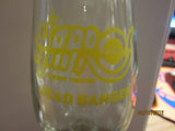 Harpo's Detroit Rock Club Tall Headbanger Souvenir Glass Yellow Logo