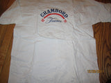 Chambord Liquer Logo France White T Shirt XL New W/O Tag