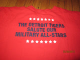 Detroit Tigers Red White & Blue "D" Salute To Military T Shirt XL