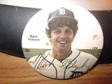 Detroit Tigers Vintage 1970's Mark The Bird Fidrych 3" Round Photo Pin