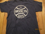 Brooklyn Dodgers Logo Navy T Shirt Large