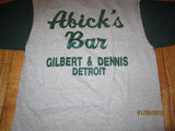 Abick's Bar Detroit Raglan T Shirt Large