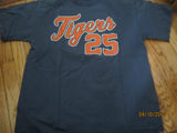 Detroit Tigers #25 Dmitri Young T Shirt Large