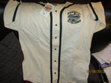 Detroit Tigers Tiger Stadium Embroidered Logo Baseball Jersey Large New W/Tag