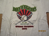 Cleveland Indians 2006 Spring Training Schedule Shirt Large Beef O'Bradys