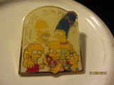 The Simpsons Family Photo 1990 Cloisonne Style Metal Pin