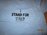 Tibet I Stand Fot Tibet Blue T Shirt Kids Large