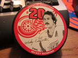Detroit Red Wings #20 Mickey Redmond Heroes Hockeytown Puck NIP
