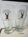 Alexander Keith's IPA Set Of Two Pint Glasses Nova Scotia Canada
