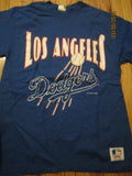 Los Angeles Dodgers 1990 Logo Blue T Shirt Large