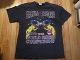 Atlanta Braves vs Cleveland Indians 1995 World Series T Shirt Large Starter