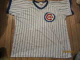 Chicago Cubs Pinstripe Jersey T Shirt XL Rawlings