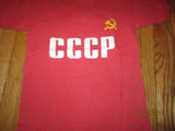 Russia CCCP Logo Raspberry T Shirt Medium
