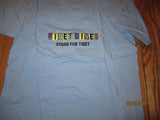 Tibet I Stand Fot Tibet Blue T Shirt Kids Large