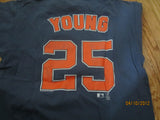Detroit Tigers #25 Dmitri Young T Shirt Large