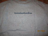 I Love Ballpark Food.Com Vote Peanut Grey T Shirt Large