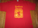 Scotland Forever Logo Red T Shirt Medium