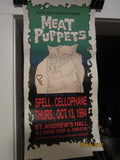 Meat Puppets 1994 Detroit Show Poster Silkscreened