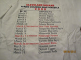 Cleveland Indians 2006 Spring Training Schedule Shirt Large Beef O'Bradys