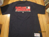Cleveland Indians Practice Style T Shirt Large Majestic Authentics