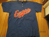 Montreal Expos Vintage Two Button Jersey T Shirt XXL