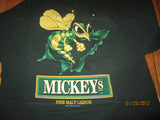 Mickeys Malt Liquor Mean Bee Green T Shirt Large