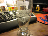 Michelob Vintage Etched Logo Stemmed Beer Glass