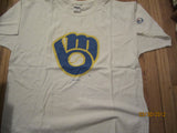Milwaukee Brewers Old Mitt Logo T Shirt XL SGA Miller Lite