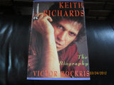 ROLLING STONES Keith Richards Biography By Victor Bockris Hardcover Book 1992