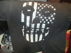 THE MISFITS American Flag Skull Logo Black T Shirt XXL Danzig