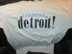 PURE MICHIGAN Live & Work In DETROIT T SHirt Large