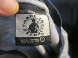 Vintage Made In Detroit MLB Spoof Logo Grey Ringer T Shirt Large