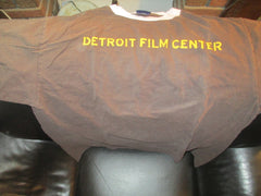 DETROIT FILM CENTER Brown Ringer T Shirt XL