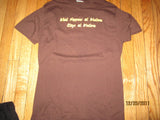 Western Michigan Vintage "What Happens At Western...." Brown T Shirt Medium